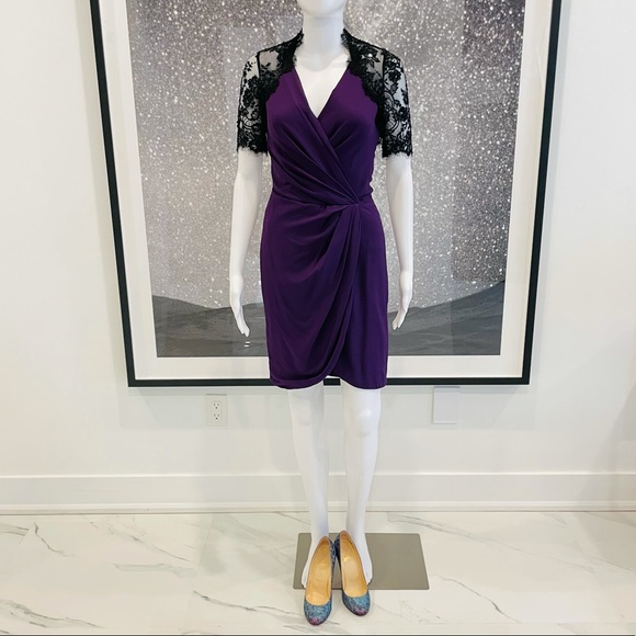 Jenny Packham Beaded Silk Wrap Dress - Picture 5 of 12